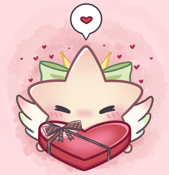 Okimi Valentine's Day art by Lukaiyos